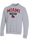 Main image for Mens Miami RedHawks Grey Champion Pill Alumni Powerblend Crew Sweatshirt