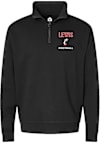 Main image for Cincear Lewis Mens Rally Black Cincinnati Bearcats Football NIL Embroidered Qtr Zip Pullover