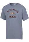 Main image for Western Michigan Broncos Grey ComfortWash Arch Mascot Garment Dyed Short Sleeve T-Shirt
