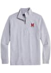Main image for Mens Maryland Terrapins Charcoal Vineyard Vines Saltwater Qtr Zip Pullover