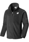 Main image for Youth Wisconsin Badgers Black Columbia Steens Mountain Light Weight Jacket