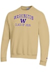 Main image for Mens Washington Huskies Gold Champion Font Class of 2026 Powerblend Crew Sweatshirt