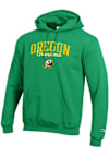 Main image for Mens Oregon Ducks Green Champion Grandma Script Powerblend Hooded Sweatshirt