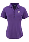 Main image for Womens Washington Huskies Purple Cutter and Buck Forge Eco Polo Short Sleeve Polo Shirt