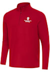 Main image for Mens Indiana Hoosiers Crimson Antigua 2025 Rose Bowl Champions Intent Qtr Zip Pullover