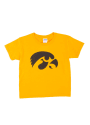 Iowa Hawkeyes Youth Gold Logo T-Shirt