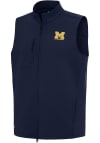Main image for Mens Michigan Wolverines Blue Antigua Letterwinners M Club Demand Vest
