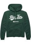 Main image for Mens Big Ten Green Rally Script Hooded Sweatshirt