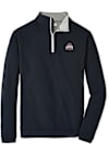 Main image for Mens Ohio State Buckeyes Black Peter Millar Perth Qtr Zip Pullover