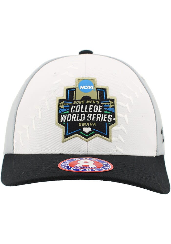 Zephyr White 2025 Mens College World Series Contender Adjustable