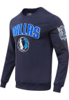 Main image for Pro Standard Dallas Mavericks Mens Navy Blue Classic Bristle Long Sleeve Fashion Sweatshirt
