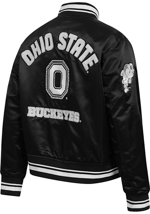 Pro Standard Womens BLACK Ohio State Buckeyes Pearl Satin Light