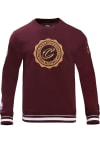 Main image for Pro Standard Cleveland Cavaliers Mens Maroon Crest Emblem Long Sleeve Fashion Sweatshirt