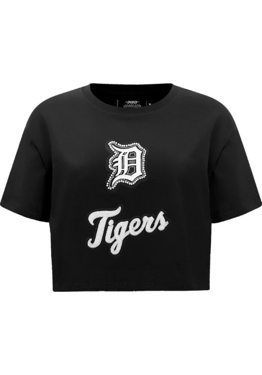 Pro Standard Detroit Tigers Womens Black Pearl Short Sleeve T-Shirt