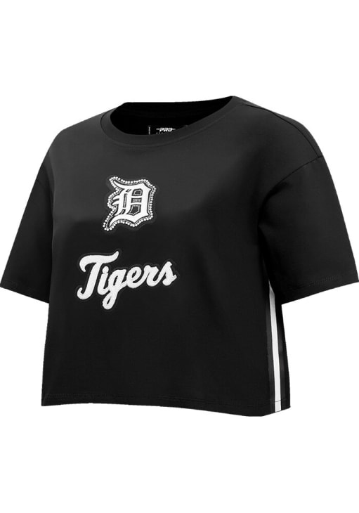 Pro Standard Detroit Tigers Womens Black Pearl Short Sleeve T-Shirt