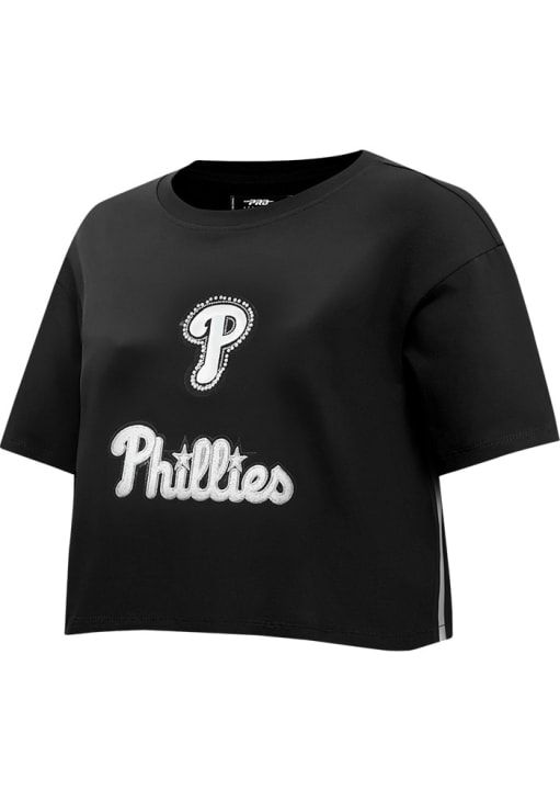Pro Standard Philadelphia Phillies Womens Black Pearl Short Sleeve T-Shirt