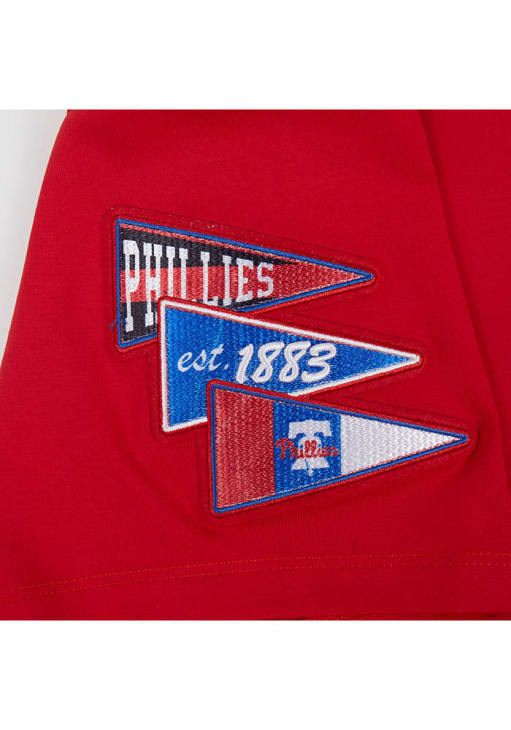 Pro Standard Philadelphia Phillies Womens Red Pennant Short Sleeve T-Shirt