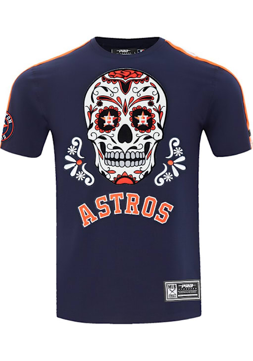 Pro Standard Houston Astros NAVY Sugar Skull Short Sleeve Fashion