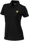Main image for Womens Pitt Panthers Black Columbia Heat Seal Birdie Short Sleeve Polo Shirt