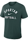 Main image for Michigan State Spartans Green Nike Dugout Early Work Baseball Short Sleeve T Shirt