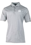 Main image for Mens Indiana Hoosiers Grey Columbia Heat Seal Double Hit Short Sleeve Polo Shirt