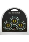 Main image for Green Oregon Ducks Poker Chip 3 Pack Golf Ball Marker