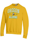 Main image for Mens Oregon Ducks Yellow Champion Est Alumni Powerblend Crew Sweatshirt