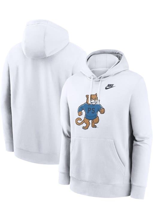Nike Penn State Nittany Lions Mens White Throwback Long Sleeve Hoodie