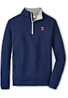 Main image for Mens Navy Blue Illinois Fighting Illini Perth Qtr Zip Pullover