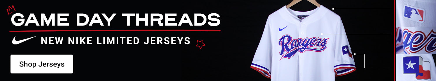 Game Day Threads New Nike Limited Jerseys | Shop Texas Rangers Jerseys
