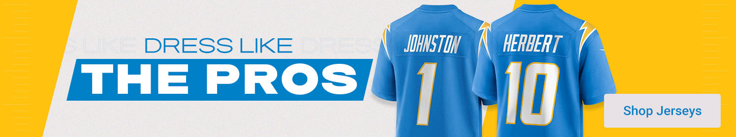 Dress Like The Pros | Shop Chargers Jerseys