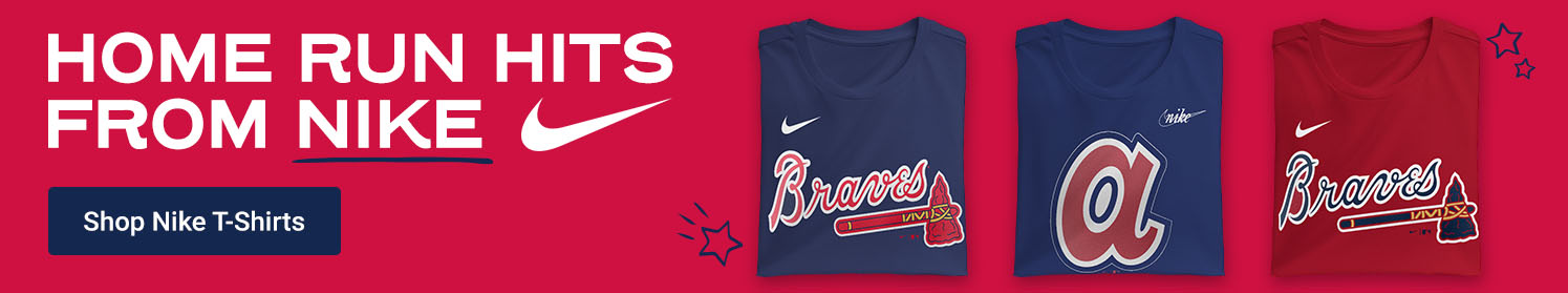 Home Run Hits From Nike | Shop Atlanta Braves Nike T-Shirts