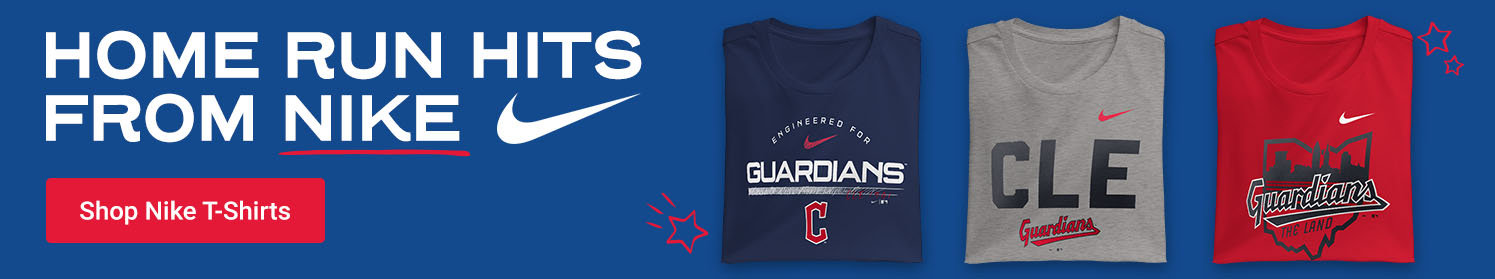 Home Run Hits From Nike | Shop Cleveland Guardians Nike T-Shirts