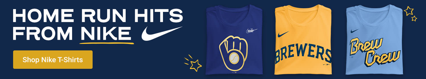 Home Run Hits From Nike | Shop Milwaukee Brewers Nike T-Shirts