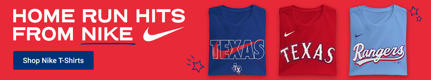 Home Run Hits From Nike | Shop Texas Rangers Nike T-Shirts