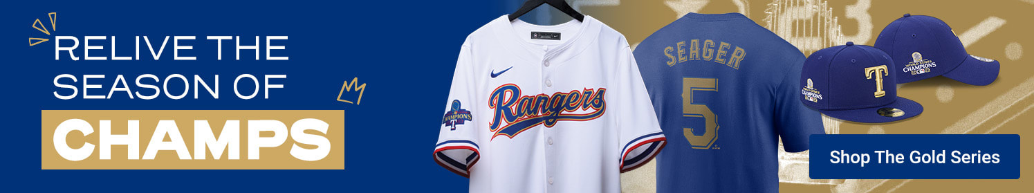 Relive The Season Of Champs | Shop The Texas Rangers Gold Series