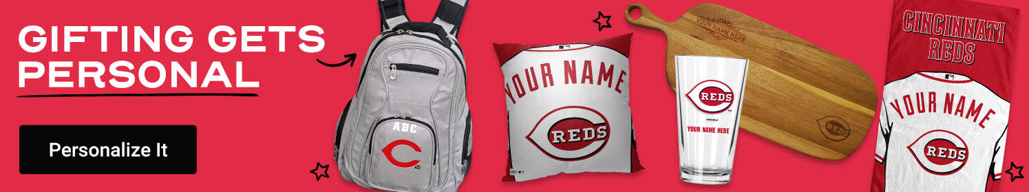 Gifting Gets Personal | Shop Cincinnati Reds Personalized Gear