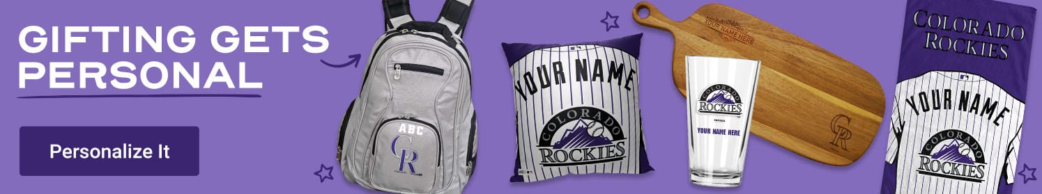 Gifting Gets Personal | Shop Colorado Rockies Personalized Gear