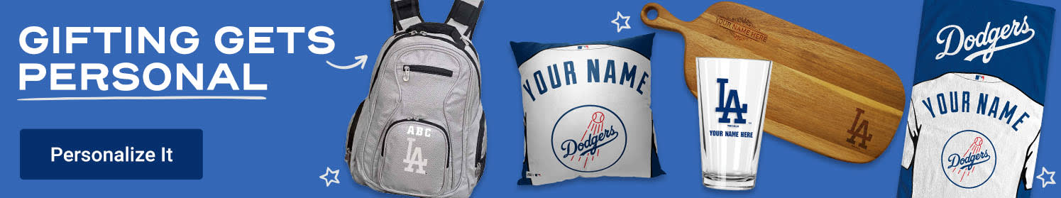 Gifting Gets Personal | Shop Los Angeles Dodgers Personalized Gear