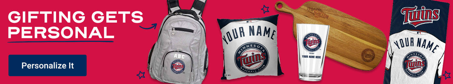 Gifting Gets Personal | Shop Minnesota Twins Personalized Gear