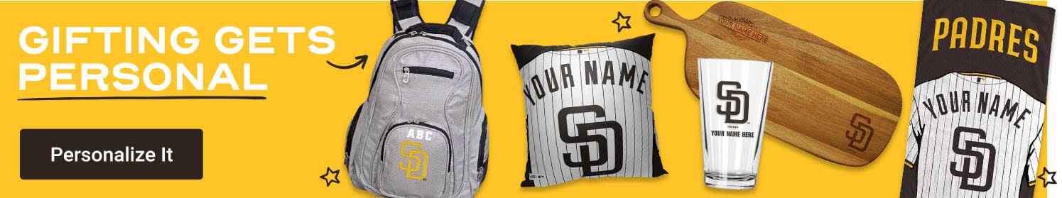Gifting Gets Personal | Shop San Diego Padres Personalized Gear
