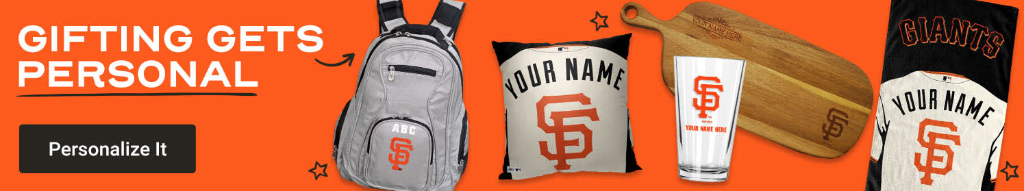 Gifting Gets Personal | Shop San Francisco Giants Personalized Gear