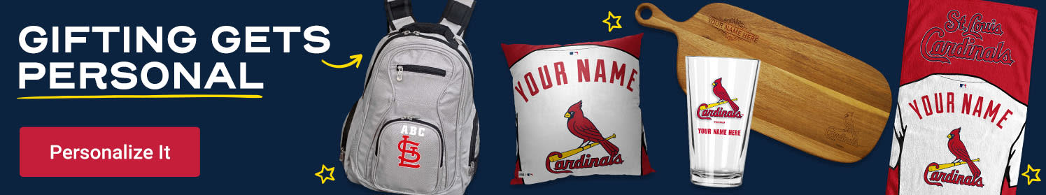 Gifting Gets Personal | Shop St Louis Cardinals Personalized Gear