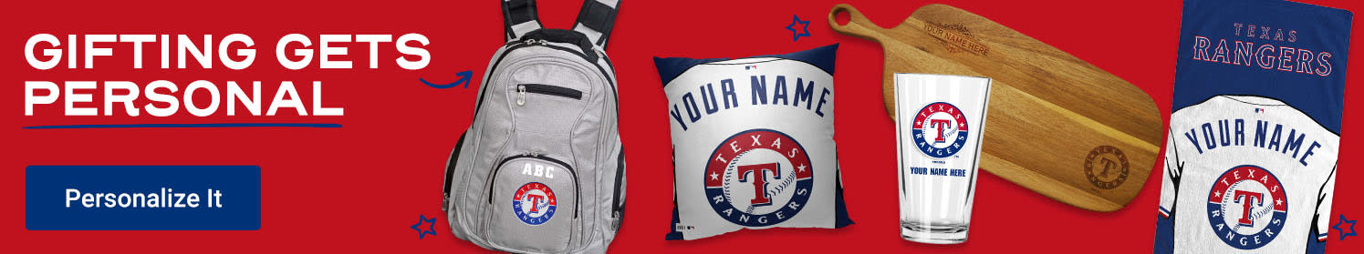 Gifting Gets Personal | Shop Texas Rangers Personalized Gear