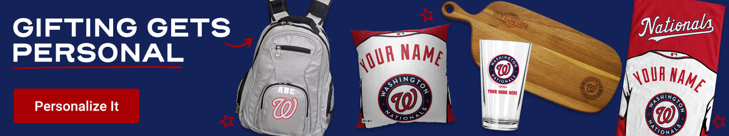 Gifting Gets Personal | Shop Washington Nationals Personalized Gear
