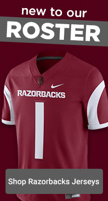 New To Our Roster | Shop Arkansas Razorbacks Jerseys
