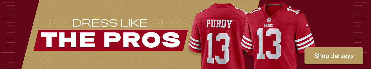 Dress Like The Pros | Shop San Francisco 49ers Jerseys