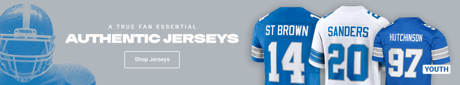 A True Fan Essential Authentic Jerseys | Shop Detroit Lions Jerseys
