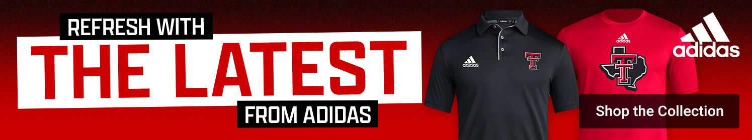 Refresh With The Latest From Adidas | Shop Texas Tech Red Raiders Adidas