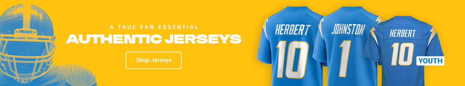 A True Fan Essential Authentic Jerseys | Shop Los Angeles Chargers Jerseys